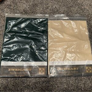 ZWEIGART needlework fabric lugana cloth 25 ct Belfast linen 32ct NWT
